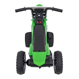 Motorek Cross Honda CRF 450R na akumulator dla dzieci Zielony + 3 Koła + Gumowy Bieżnik + Klakson