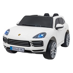 Porsche Cayenne S na akumulator dla dzieci Lakier Biały SUV + Pilot