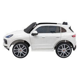 Porsche Cayenne S na akumulator dla dzieci Lakier Biały SUV + Pilot