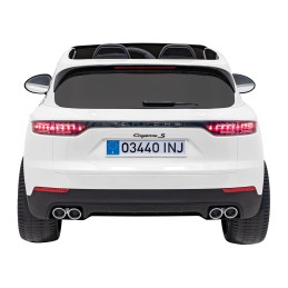 Porsche Cayenne S na akumulator dla dzieci Lakier Biały SUV + Pilot