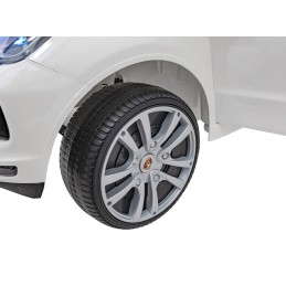Porsche Cayenne S na akumulator dla dzieci Lakier Biały SUV + Pilot
