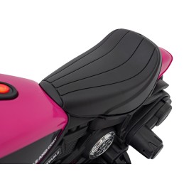 Motorek Chopper FASTER na akumulator dla dzieci Różowy + Radio FM + Panel audio + LED