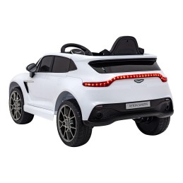 Aston Martin DBX na akumulator dla dzieci Biały + Pilot + EVA + Pasy + Wolny Start + Audio LED