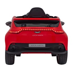 Aston Martin DBX na akumulator dla dzieci Czerwony + Pilot + EVA + Pasy + Wolny Start + Audio LED
