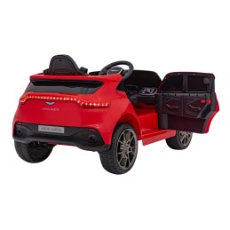 Aston Martin DBX na akumulator dla dzieci Czerwony + Pilot + EVA + Pasy + Wolny Start + Audio LED