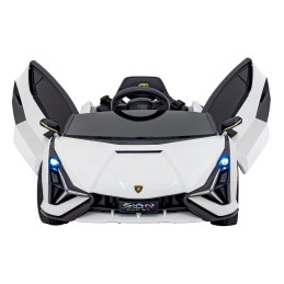Lamborghini SIAN na akumulator dla dzieci Biały + Pilot + EVA + Wolny Start + Audio LED