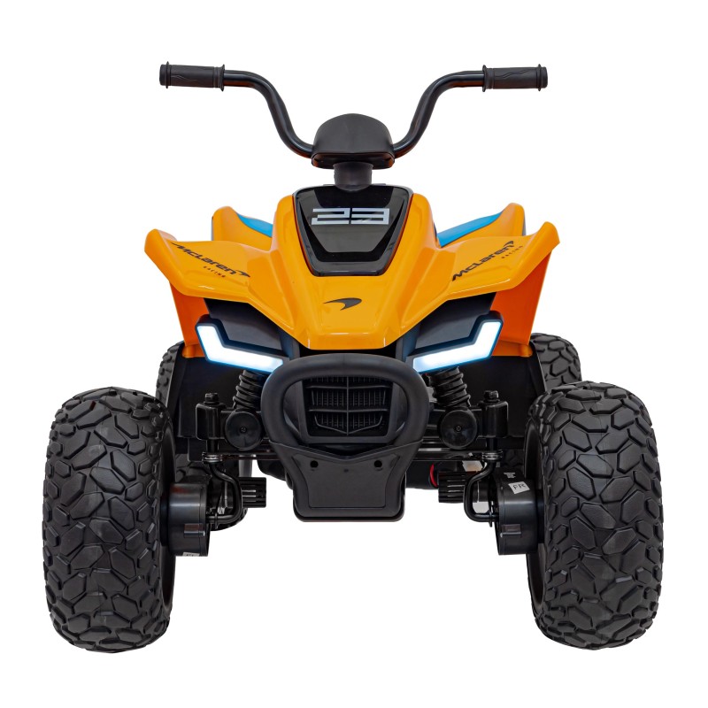 Quad McLaren Racing MCL 35 dla dzieci Pomarańczowy + Pilot + Wolny Start + EVA + Audio LED