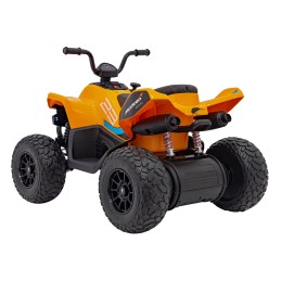 Quad McLaren Racing MCL 35 dla dzieci Pomarańczowy + Pilot + Wolny Start + EVA + Audio LED