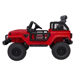 Auto terenowe OFF-ROAD 3.0 dla dzieci Czerwony + Pilot + Wolny Start + Pasy + Audio LED