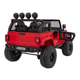Auto terenowe OFF-ROAD 3.0 dla dzieci Czerwony + Pilot + Wolny Start + Pasy + Audio LED
