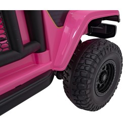 Auto terenowe OFF-ROAD 3.0 dla dzieci Różowy + Pilot + Wolny Start + Pasy + Audio LED