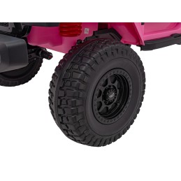 Auto terenowe OFF-ROAD 3.0 dla dzieci Różowy + Pilot + Wolny Start + Pasy + Audio LED