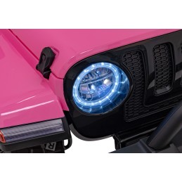 Auto terenowe OFF-ROAD 3.0 dla dzieci Różowy + Pilot + Wolny Start + Pasy + Audio LED