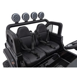 Auto terenowe OFF-ROAD 3.0 dla dzieci Czarny + Pilot + Wolny Start + Pasy + Audio LED