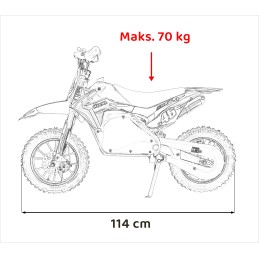 Pojazd Motor RENEGADE 50R Czerwony