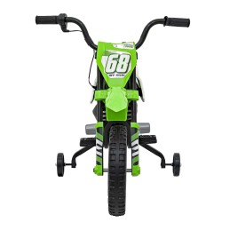 Motor PANTONE 361C na akumulator dla dzieci Zielony + Panel audio + Wolny Start + Koła EVA