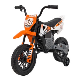 Motor PANTONE 361C na akumulator dla dzieci Pomarańczowy + Panel audio + Wolny Start + Koła EVA