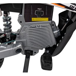 Motor PANTONE 361C na akumulator dla dzieci Pomarańczowy + Panel audio + Wolny Start + Koła EVA