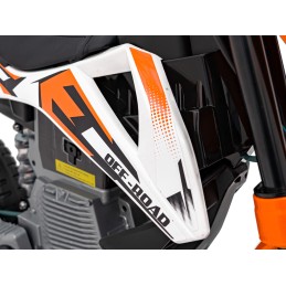 Motor PANTONE 361C na akumulator dla dzieci Pomarańczowy + Panel audio + Wolny Start + Koła EVA