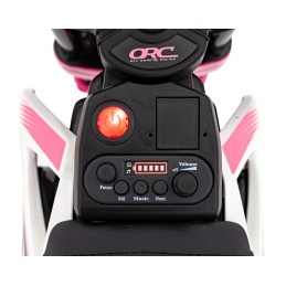 Motor PANTONE 361C na akumulator dla dzieci Różowy + Panel audio + Wolny Start + Koła EVA