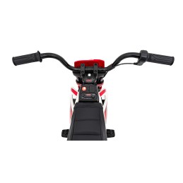 Motor PANTONE 361C na akumulator dla dzieci Czerwony + Panel audio + Wolny Start + Koła EVA