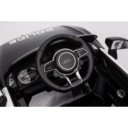 Audi R8 Policja na akumulator dla dzieci + Pilot + EVA + Wolny Start + MP3 LED