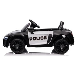 Audi R8 Policja na akumulator dla dzieci + Pilot + EVA + Wolny Start + MP3 LED