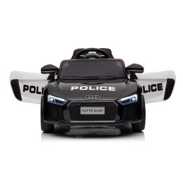 Audi R8 Policja na akumulator dla dzieci + Pilot + EVA + Wolny Start + MP3 LED