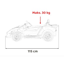 Pojazd Lamborghini Invencible Czerwony