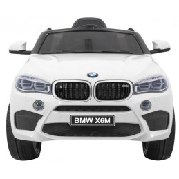 BMW X6M Elektryczne Autko dla dzieci, Biały SUV + Pilot