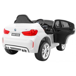 BMW X6M Elektryczne Autko dla dzieci, Biały SUV + Pilot