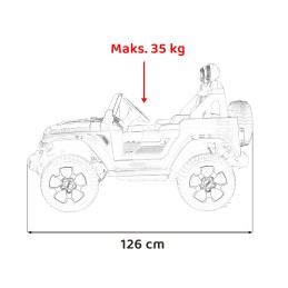 Pojazd Jeep Wrangler Rubicon Różowy