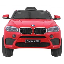 BMW X6M Elektryczne Autko dla dzieci - Czerwony SUV + Pilot