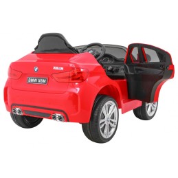 BMW X6M Elektryczne Autko dla dzieci - Czerwony SUV + Pilot