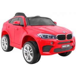 BMW X6M Elektryczne Autko dla dzieci - Czerwony SUV + Pilot