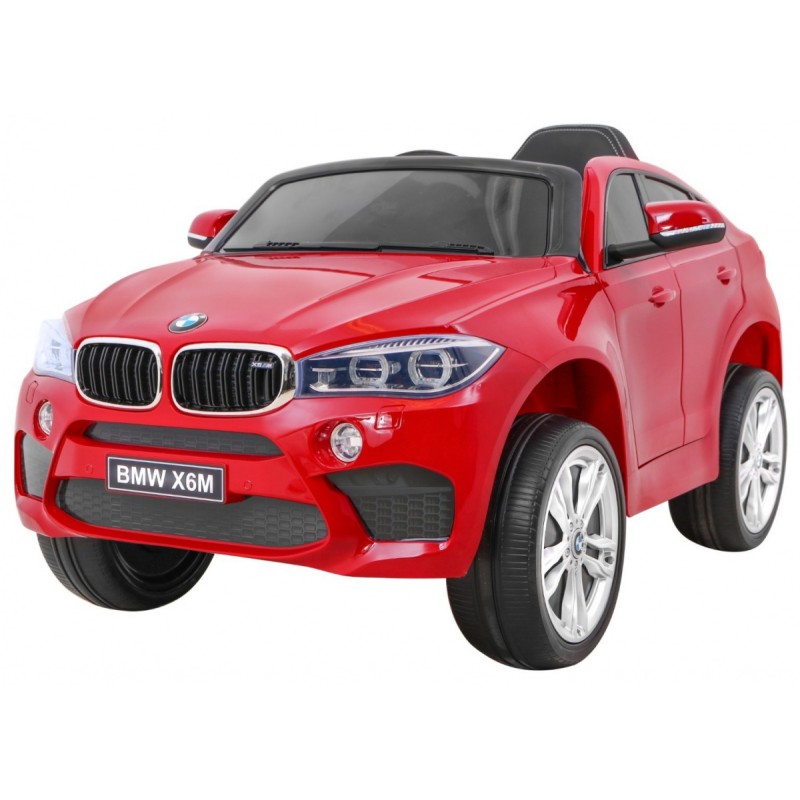 BMW X6M Elektryczne Autko dla dzieci, Czerwony SUV + Pilot
