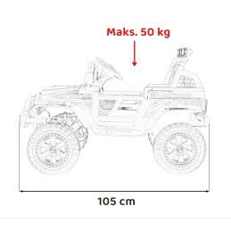 Pojazd OFF ROAD 4x4 SPORT Czerwony