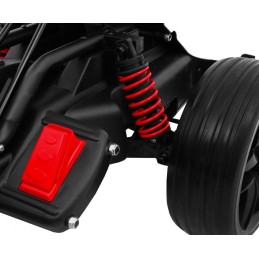 Gokart na akumulator Bolid XR-1 dla dzieci Biały + Regulowana kierownica + Profilowane siedzenie