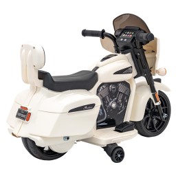 Pojazd Chopper INDIAN Biały motocykl dla dziecka