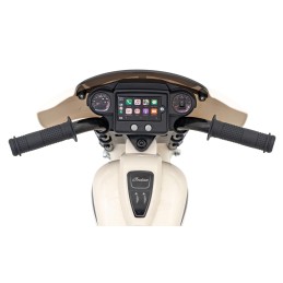 Pojazd Chopper INDIAN Biały motocykl dla dziecka