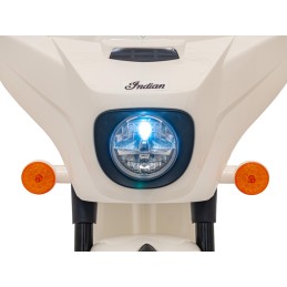 Pojazd Chopper INDIAN Biały motocykl dla dziecka