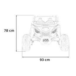 Pojazd Buggy SR SUPER 66 Czerwony