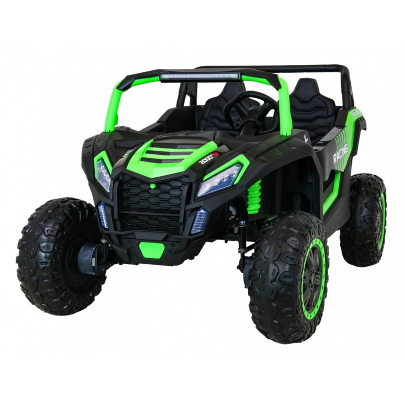 Buggy ATV Racing dla 2 dzieci Zielony + Napęd 4x4 + Pilot + Wolny Start + MP3 LED