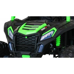 Buggy ATV Racing dla 2 dzieci Zielony + Napęd 4x4 + Pilot + Wolny Start + MP3 LED