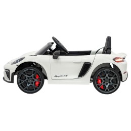 Pojazd Porsche Spyder RS 718 Biały sportowy samochód