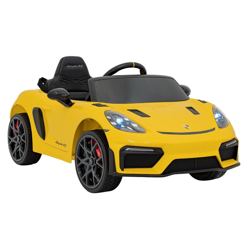 Pojazd Porsche Spyder RS 718 Żółty samochód sportowy