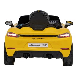 Pojazd Porsche Spyder RS 718 Żółty samochód sportowy