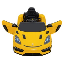 Pojazd Porsche Spyder RS 718 Żółty samochód sportowy