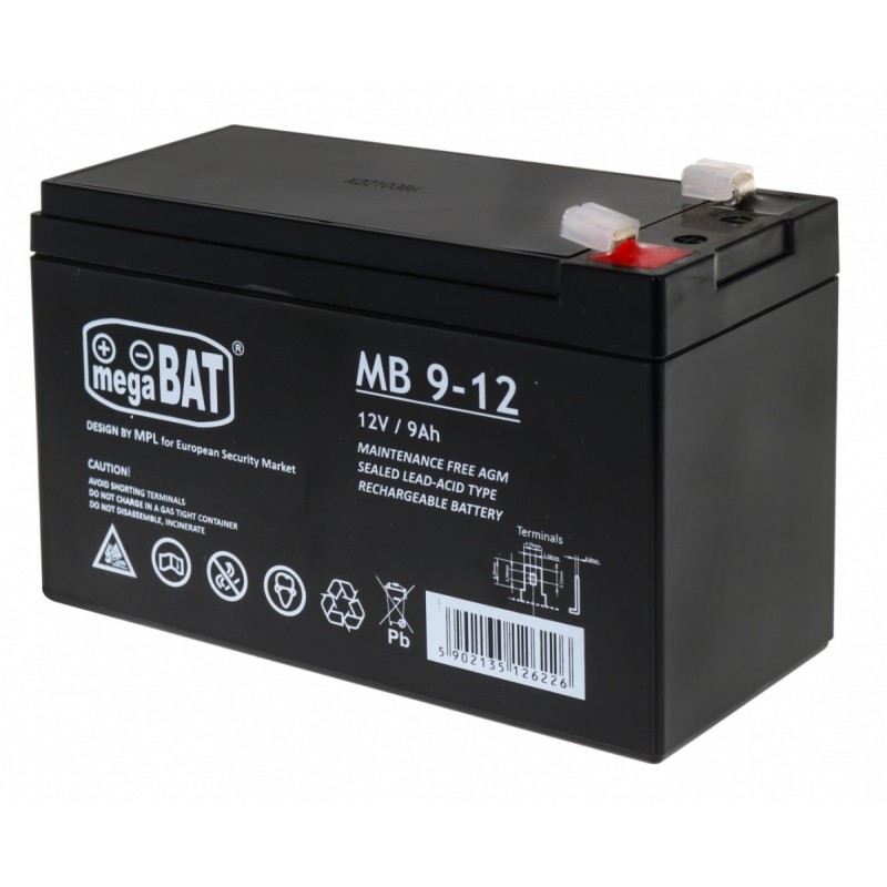 Akumulator żelowy 12V/9Ah do pojazdów elektrycznych dla dzieci Część zapasowa