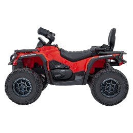 Quad Can Am Outlander ATV z Pilotem Czerwony